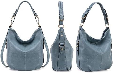 کیف دستی زنانه مونتانا West Hobo کیف های بزرگ و کیف های دستی با گل میخ و بند کراس بادی Image