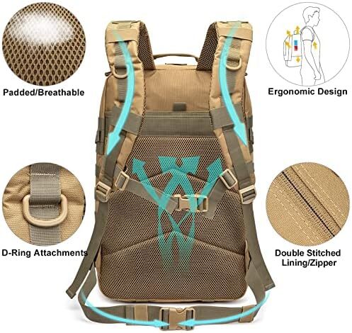 کوله‌پشتی پیاده‌روی تاکتیکی نظامی 40 لیتری G4Free 3 روزه حمله 3 روزه بقا Molle Pack Bug Out کیف کوله‌پشتی ماهیگیری Image