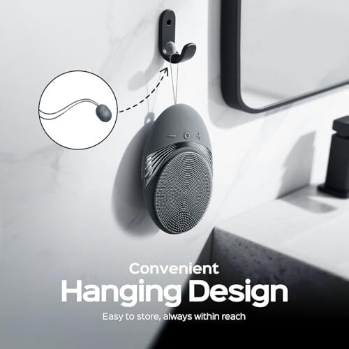 اسکراب صورت سیلیکونی COSLUS: برس شستشوی صورت برقی و ضد آب، برس پاکسازی منافذ، 5 حالت شستشو، ماساژ صورت، شارژی و پاکسازی عمیق برای مردان و زنان، حذف جوش‌های سرسیاه، لایه‌برداری Image