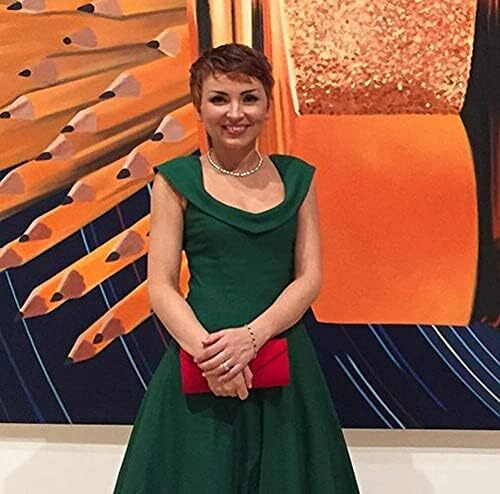 کیف مجلسی کیف شب زنانه iSbaby، کیف دستی با بند زنجیر جداشونده برای کوکتل عروسی مخملی رنگ ثابت