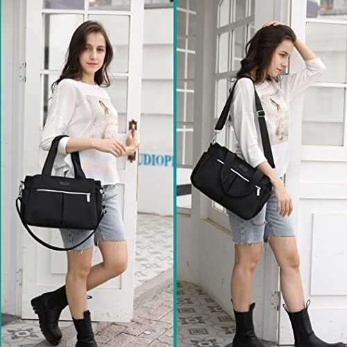 کیف دستی زنانه نایلونی سبک DOURR Hobo Handbags، کیف های چند محفظه ای Image