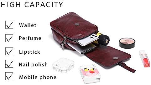 کیف تلفن کراس بادی قدیمی زنانه، کیف شانه ای کوچک مسنجر، کیف پول کیف پول نقد Image