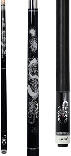 چوب استخر CUEELF، چوب بیلیارد کیو با محفظه سخت شفت کم انحراف چوب بیلیارد حرفه ای بیلیارد کیوس چوب 19.5-21 اونس Image