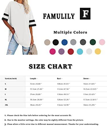 تی‌شرت زنانه یقه گرد/ویژه زنانه زنانه نیم‌آستین تی‌شرت‌های بیسبال سایز بزرگ تاپ‌های تونیک Image