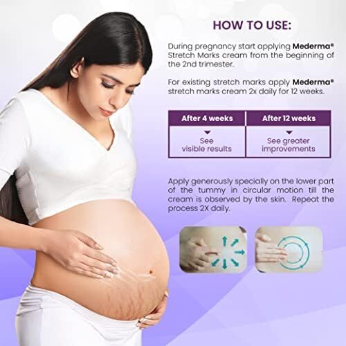 Mederma Stretch Marks Therapy | Stretch Mark Cream For Women & Men | Anti stretch mark cream during & After pregnancy (25g) Image
