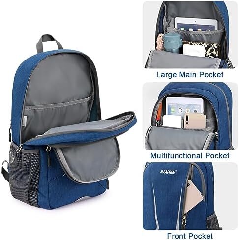 G4Free 16L RFID Blocking Hiking Daypack کوله پشتی کوچک مسافرتی در فضای باز ضد آب برای مردان زنان Image