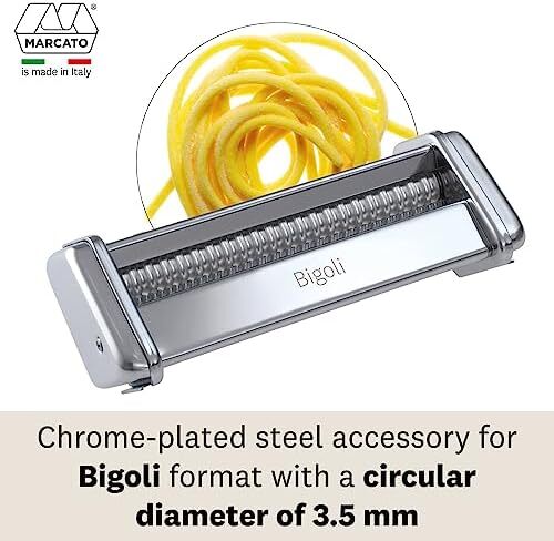 چسب کاتر مارکاتو، ساخت ایتالیا، با دستگاه پاستا اطلس 150 Bigoli AC-150-BIG کار می کند Image