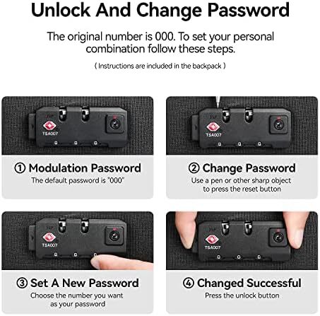 کوله پشتی ضد آب مارک رایدن لپ تاپ 15.6 اینچی برای مدرسه مسافرتی با قفل TSA، مشکی