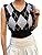جلیقه ژاکت بافتنی Hyipels Argyle زنانه Y2K لباس بافتنی چهارخانه مدل لباس بافتنی Preppy Style V یقه تاپ تانک دخترانه Thumbnail