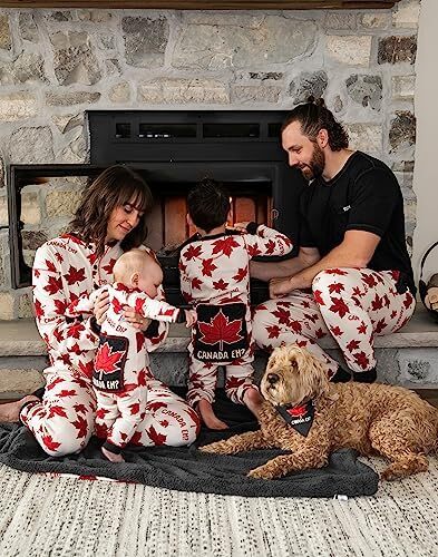 Lazy One Flapjacks، لباس خواب همسان برای سگ، نوزاد، کودکان، نوجوانان و بزرگسالان Image