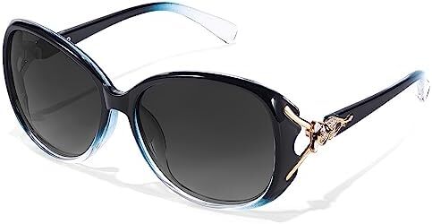 عینک آفتابی زنانه FIMILU عینک آفتابی پلاریزه مد روز عینک آفتابی بزرگ عینک آفتابی زنانه محافظ UV Image