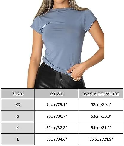 تی شرت آستین کوتاه تمرینی تیشرت یقه گرد زنانه بیگرام باریک و باریک Image