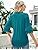 TFSDOD زنانه یقه V یقه 3/4 تاپ آستین زنگ دار یقه یقه دار پیراهن آستین دار یقه دار بلوزهای گشاد تابستانی تابستانی Thumbnail