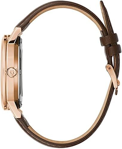 ساعت مچی اتوماتیک مردانه بولوا مدل کلاسیک با ۳ عقربه و ۲۱ جواهر، با ذخیره انرژی ۴۲ ساعته، ویژگی هک، عقربه ثانیه‌ای، صفحه نمایش باز و قاب نمایشگاهی، ۴۲ میلی‌متر Image