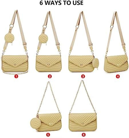 کیف زنانه جیهان جیهان بادی جیهان کیف دستی شانه ای طرح دار کیف کوچک Image