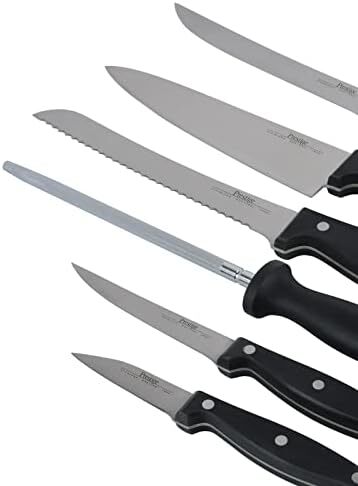 ست چاقو 7 تکه چرخشی بامبو پرستیژ، مشکی Image