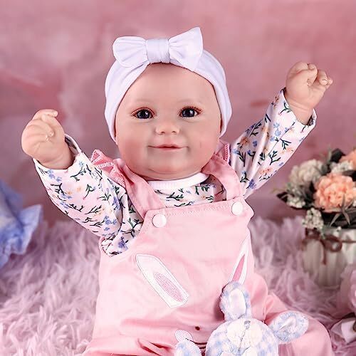 BABESIDE Reborn Baby Dolls, 20Inch Soft Cute-Realistic Baby Doll Girl w/Complete Accessories Real Life Reborn Baby Dolls That Look Real for 3+ Years Old Girls Gifts, Playtime Image