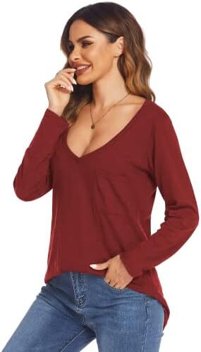 بلوز ساتن زنانه شیگانت پیراهن ابریشمی آستین بلند یقه خدمه تاپ تونیک کاری تجاری Image