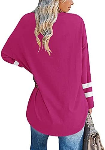 تی‌شرت زنانه یقه گرد/ویژه زنانه زنانه نیم‌آستین تی‌شرت‌های بیسبال سایز بزرگ تاپ‌های تونیک Image