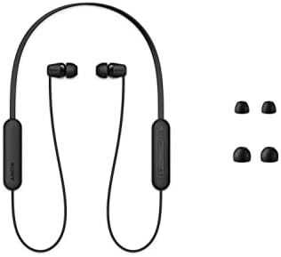 هدفون بی‌سیم سونی WI-C100 با میکروفن داخلی، مشکی، متوسط، WI-C100/B Image