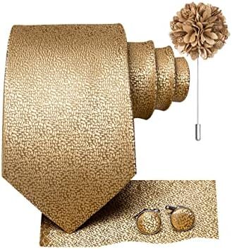 ست کراوات و ست چهارگوش جیبی مردانه Dubulle مردانه کراوات ابریشمی Paisely Image