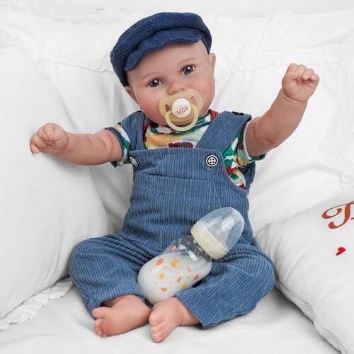 BABESIDE Reborn Baby Dolls Boy - 20 inch Handmade Realistic Soft Vinyl Body Life Like Realistic Newborn Baby Dolls for Girls Boys Kids Age 3+ Image