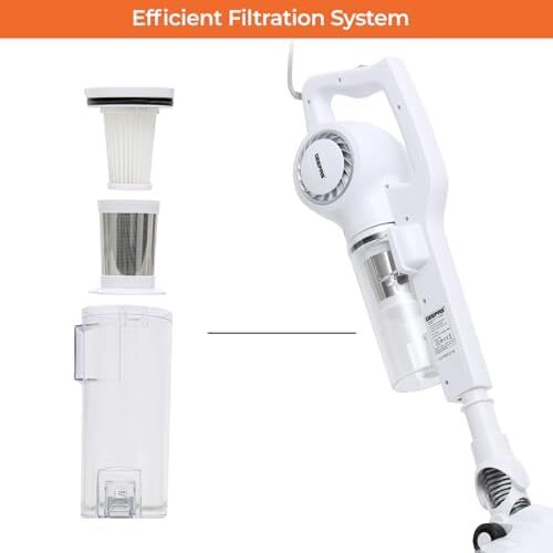 جاروبرقی گپاس، سفید، GVC2596 Image