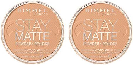 پودر فشرده مات ریمل استی، 016 بژ عمیق، 0.49 اونس (بسته 2 تایی)، بژ عمیق Image