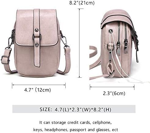 کیف تلفن کراس بادی قدیمی زنانه، کیف شانه ای کوچک مسنجر، کیف پول کیف پول نقد Image