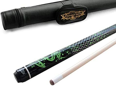 چمپیون Green Dragon Pool Cue Stick، دستکش بیلیارد، Predator 314 Taper، 12mm، نوک Kamui، قیمت خرده فروشی: MSRP 219 دلار (قاب سیاه، 20 اونس)