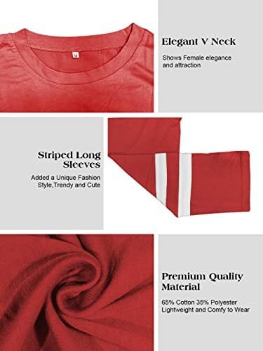 تی‌شرت زنانه یقه گرد/ویژه زنانه زنانه نیم‌آستین تی‌شرت‌های بیسبال سایز بزرگ تاپ‌های تونیک Image