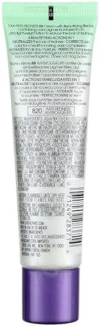 آرایش صورت L'Oréal Paris Makeup Magic Skin Beautifier BB Cream Tinted Moisturizer Face, Anti Redness, Green, 1 fl. اونس Image