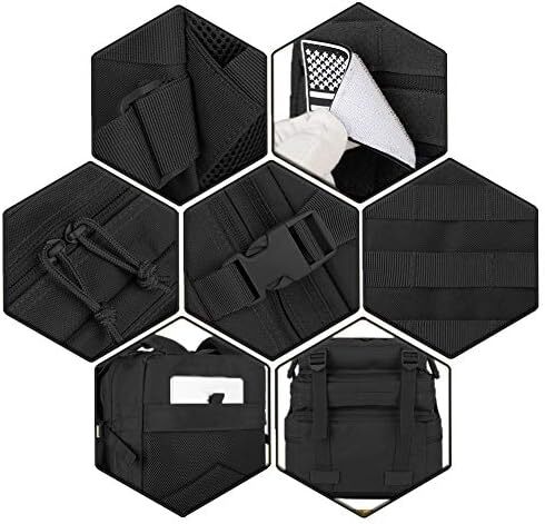 QT&QY 45L Military Tactical Backpacks Molle Army Assault Pack 3 Day Bug Out Survival Bag Hiking Treeking Rucksack Image