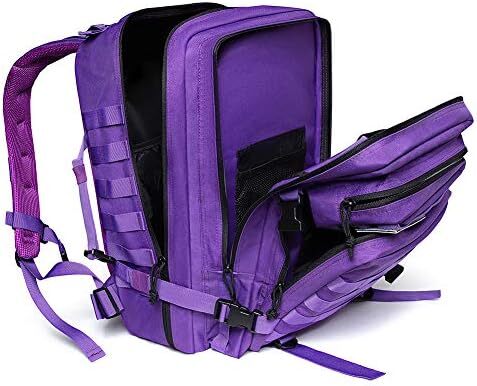 QT&QY 45L Military Tactical Backpacks Molle Army Assault Pack 3 Day Bug Out Survival Bag Hiking Treeking Rucksack Image