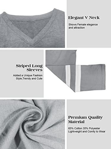 تی‌شرت زنانه یقه گرد/ویژه زنانه زنانه نیم‌آستین تی‌شرت‌های بیسبال سایز بزرگ تاپ‌های تونیک Image