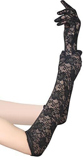 دستکش توری عروسی BABEYOND دستکش کوتاه زنانه برای مهمانی چای دستکش مچی ضیافت دستکش رقص تابستانی Image