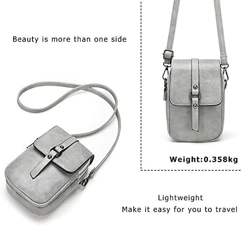 کیف تلفن کراس بادی قدیمی زنانه، کیف شانه ای کوچک مسنجر، کیف پول کیف پول نقد Image