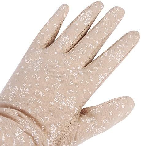 Greenery-GRE ضد آفتاب زنانه دستکش های رانندگی بلند پنبه ای محافظ در برابر اشعه ماوراء بنفش در برابر آفتاب دستکش تمام انگشتی دستکش آستین بازو Image