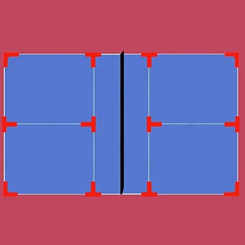 ست تور مینی تنیس Aoneky 10ft/18ft، پایه قاب فلزی و توری نایلونی قوی - تور بدمینتون تنیس قابل حمل PikckleBall برای کودکان و نوجوانان جوان 3M 6M در فضای باز Image