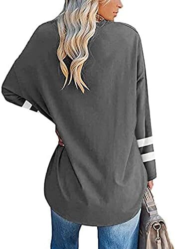 تی‌شرت زنانه یقه گرد/ویژه زنانه زنانه نیم‌آستین تی‌شرت‌های بیسبال سایز بزرگ تاپ‌های تونیک Image