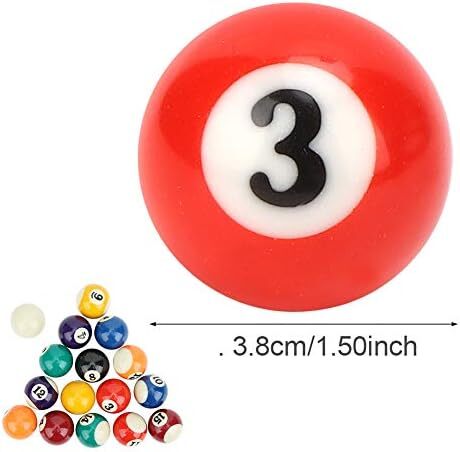 توپ های بیلارد، ست توپ های استخر 1-1/2 اینچی، ست کامل 16 توپ میز بیلیارد، ست مینی توپ استخر برای میز بیلی 6 فوت، ست توپ های بیلیارد، اسباب بازی توپ بیلیارد کودکان، لوازم جانبی میز بیلیارد