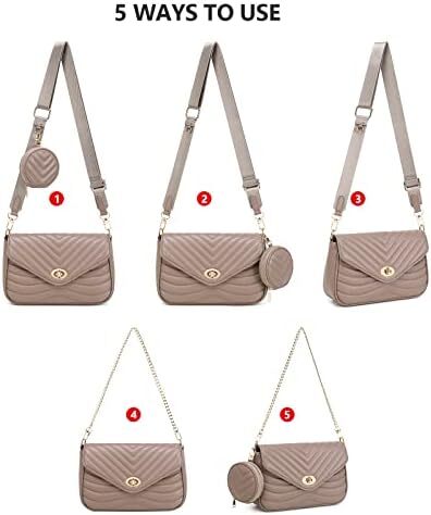 کیف زنانه جیهان جیهان بادی جیهان کیف دستی شانه ای طرح دار کیف کوچک Image