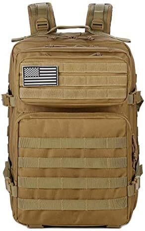 کوله‌پشتی نظامی تاکتیکی ۴۵ لیتری QT&QY مدل Molle، کوله‌پشتی حمله ارتش، کیسه بقا برای ۳ روز، کوله‌پشتی کوهنوردی Image
