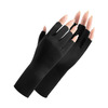 دستکش  ضد برنزه شدن UV Protection Gloves مخصوص مانیکور با +UPF50 مشکی رنگ، محافظ پوست دست در برابر اشعه‌های مضر خورشید در زمان کاشت ناخن، ژل، لاک ژل و کار با دستگاه UV/LED Thumbnail
