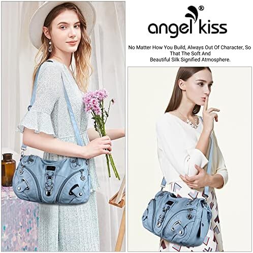 کیف دستی و کیف دستی Angelkiss Hobo برای زنان کیف دستی زنانه کیف زنانه کیف های شانه بزرگ روزانه Image