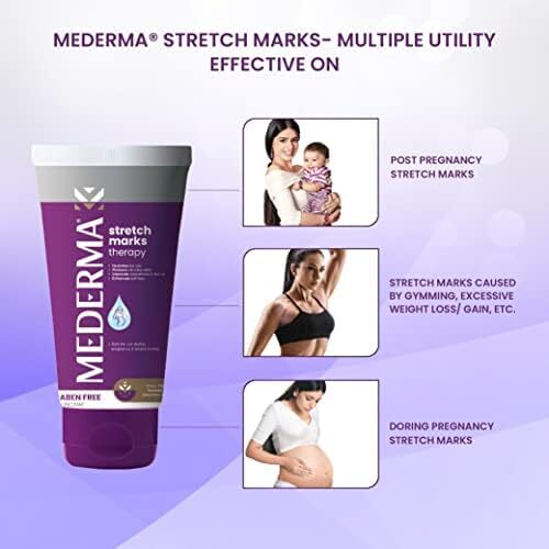 Mederma Stretch Marks Therapy | Stretch Mark Cream For Women & Men | Anti stretch mark cream during & After pregnancy (25g) Image