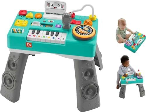 Fisher-Price Laugh & Learn Mix & Learn DJ Table, Musical Learning Toy for Baby & Toddler Image