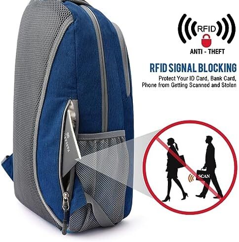 G4Free 16L RFID Blocking Hiking Daypack کوله پشتی کوچک مسافرتی در فضای باز ضد آب برای مردان زنان Image