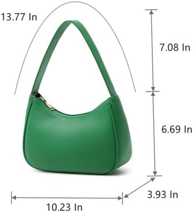 کیف‌های شانه‌ای زنانه CYHTWSDJ، کیف دستی مینی کلاچ مدل Hobo Tote با زیپ بسته Image