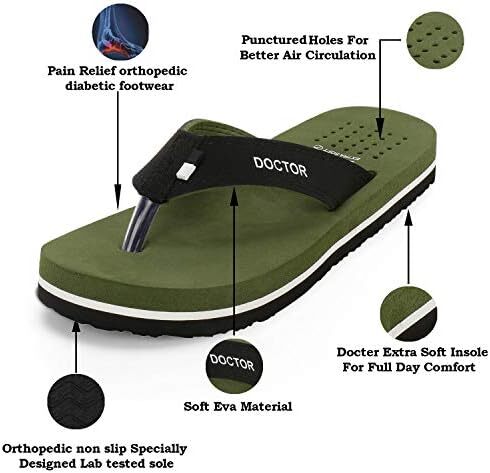 دمپایی DOCTOR EXTRA SOFT Ortho Care دمپایی ارتوپدی و دیابتی Super Fit Comfort Doctor دمپایی، دمپایی دکتر، دمپایی دمپایی، اسلاید و دمپایی هاوس برای مردان D-24 Image